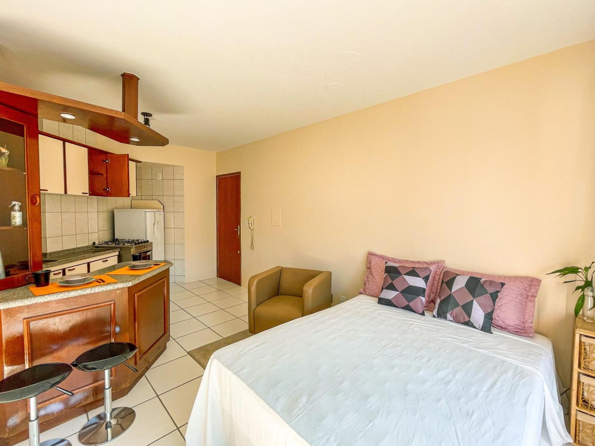 Studio No Centro: Piscina, Academia E Garagem N209 Florianópolis Buitenkant foto